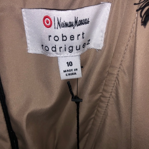 NWT Neiman Marcus for Target Women’s Strapless Party Dress Black and Tan Size 10 - Picture 3 of 9